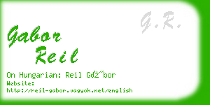 gabor reil business card